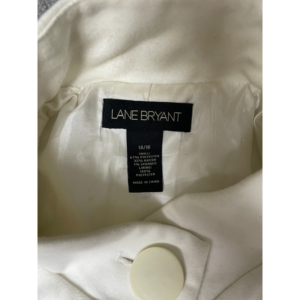 Lane Bryant gray white ombre button up‎ jacket size 14/16 - Picture 4 of 8